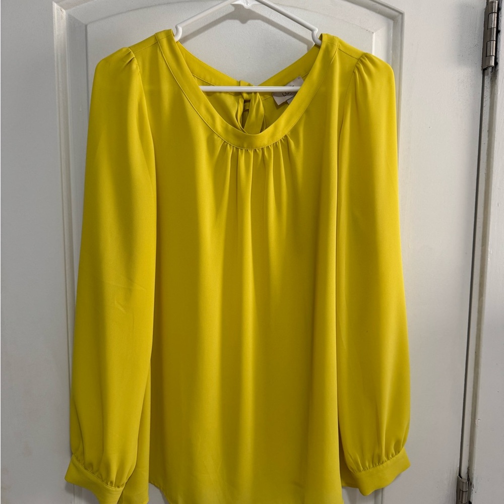 LOFT Bright Yellow Blouse